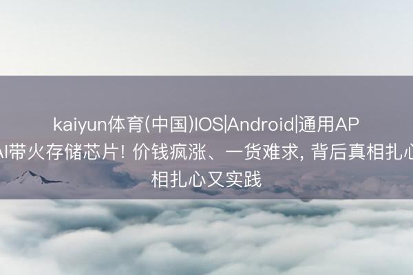 kaiyun体育(中国)IOS|Android|通用APP下载 AI带火存储芯片! 价钱疯涨、一货难求， 背后真相扎心又实践