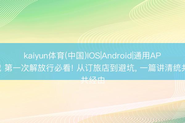 kaiyun体育(中国)IOS|Android|通用APP下载 第一次解放行必看! 从订旅店到避坑， 一篇讲清统共经由