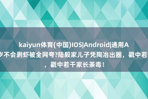 kaiyun体育(中国)IOS|Android|通用APP下载 17岁不会剥虾被全网夸?陆毅家儿子凭陶冶出圈，戳中若干家长荼毒！